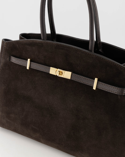 Braga Tas Donkerbruin Suede