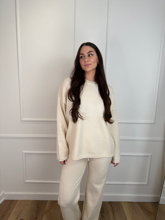 Luna knit trui beige