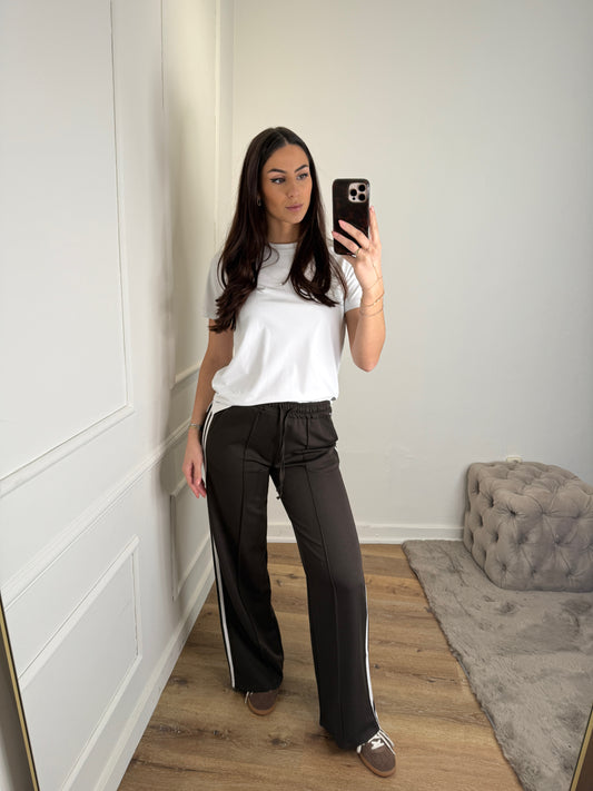 Broek met bies zijkant lang - brui