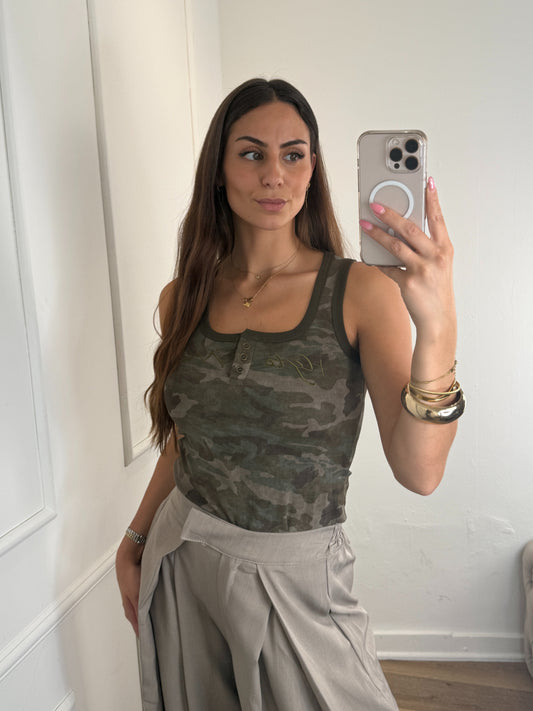 Plooien broek extra lang - taupe
