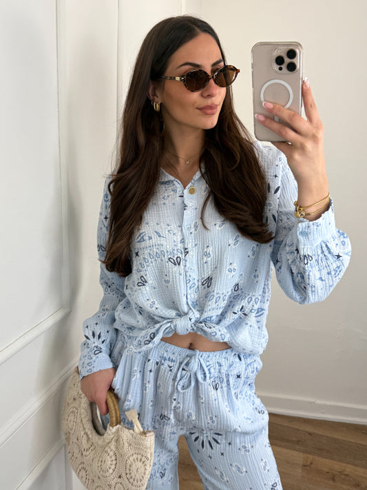 Beachy set blauw