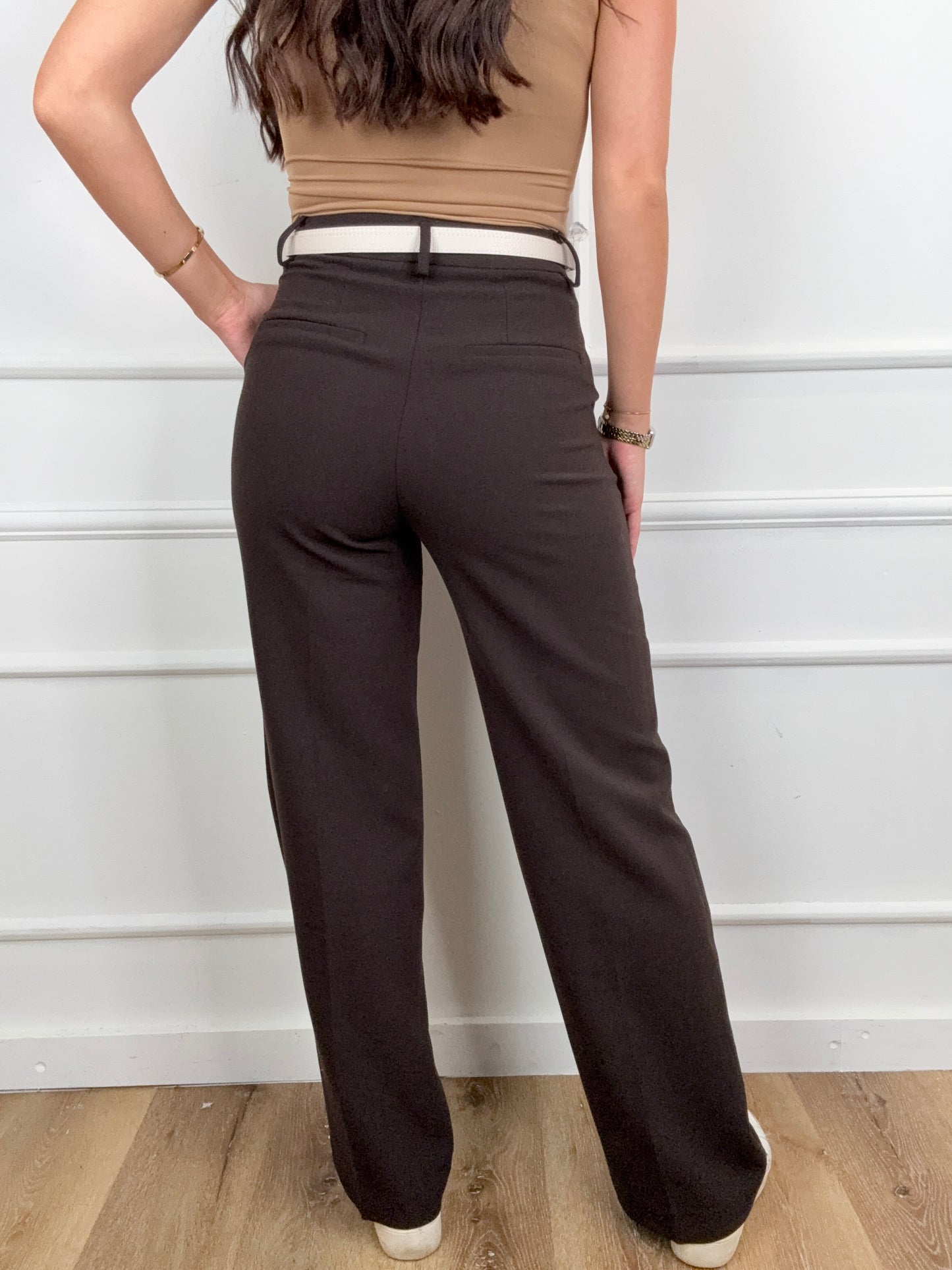 Zoe Pantalon Bruin Extra Long
