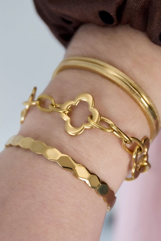 Klaver hoepel armband