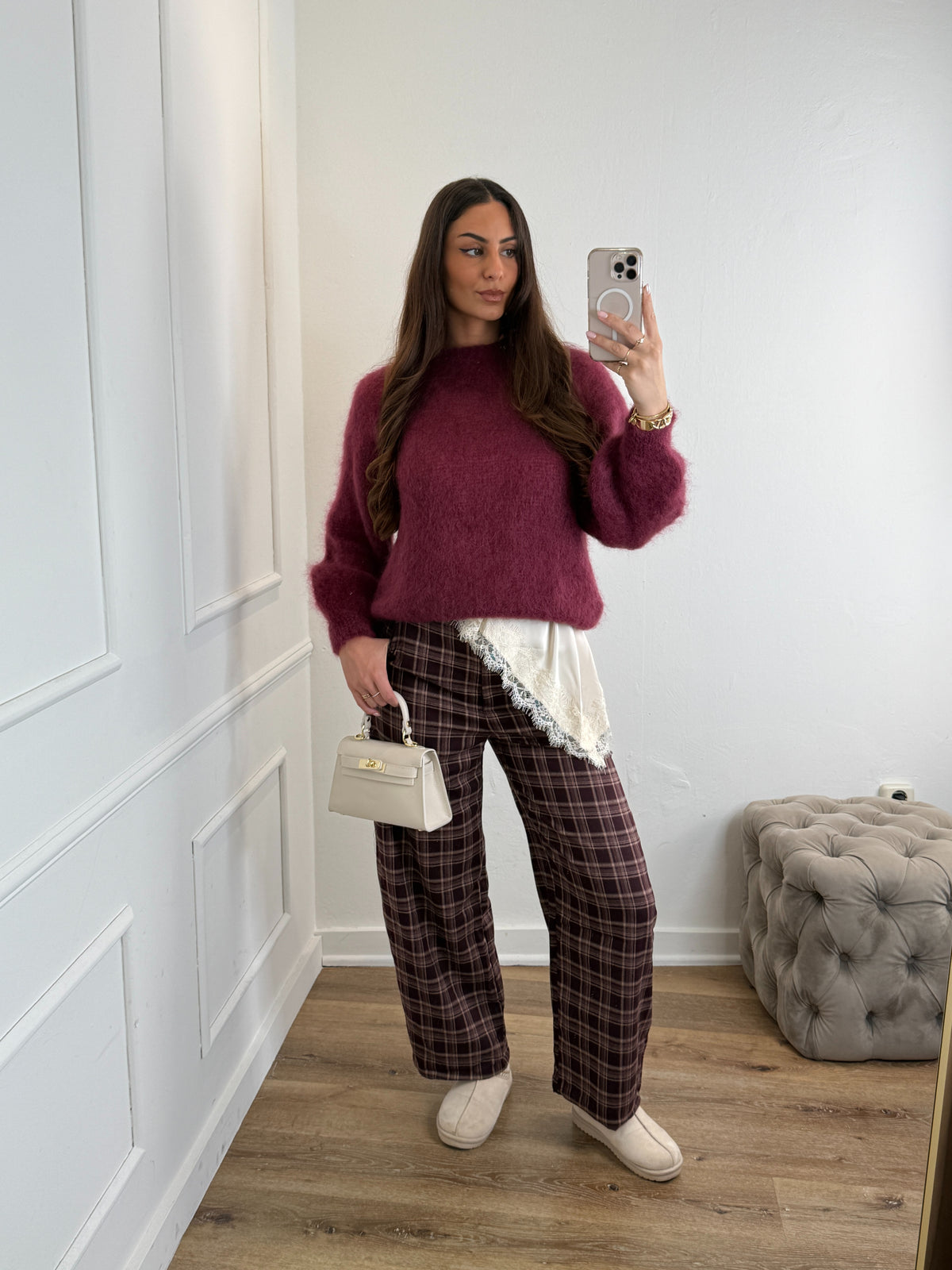 Hedy Trui Bordeaux