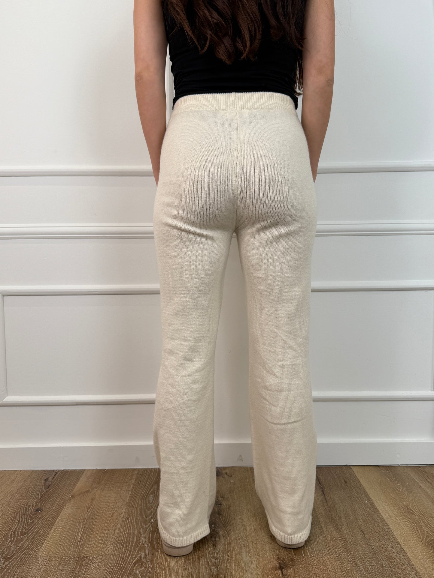 Luna knit broek beige