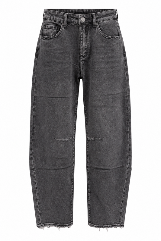 Lou Barrel Jeans Grey