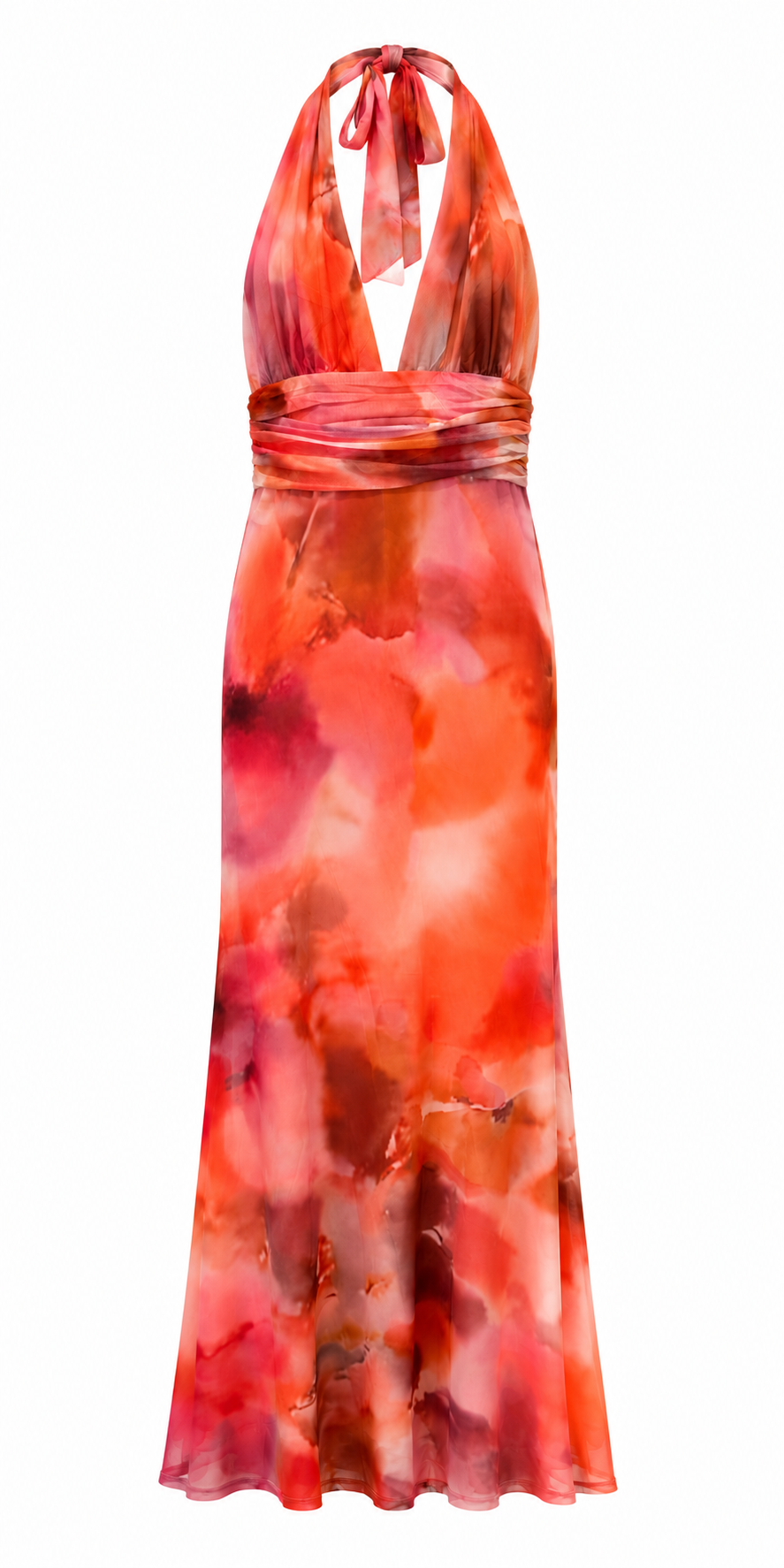 Elinora Dress Pink Orange