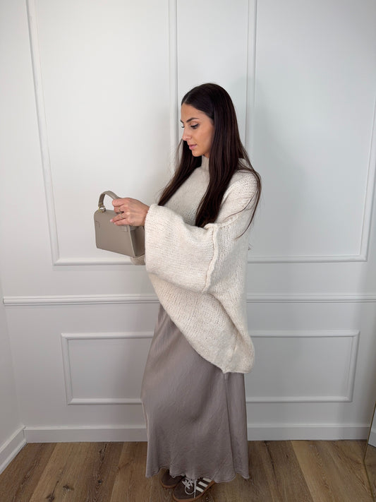 Knit Trui Long Creme