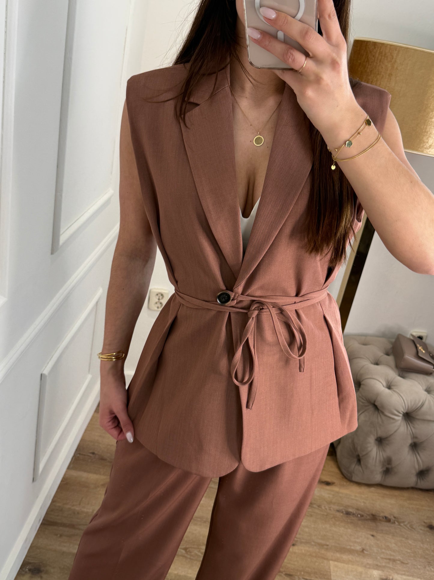 Senna gilet - rose