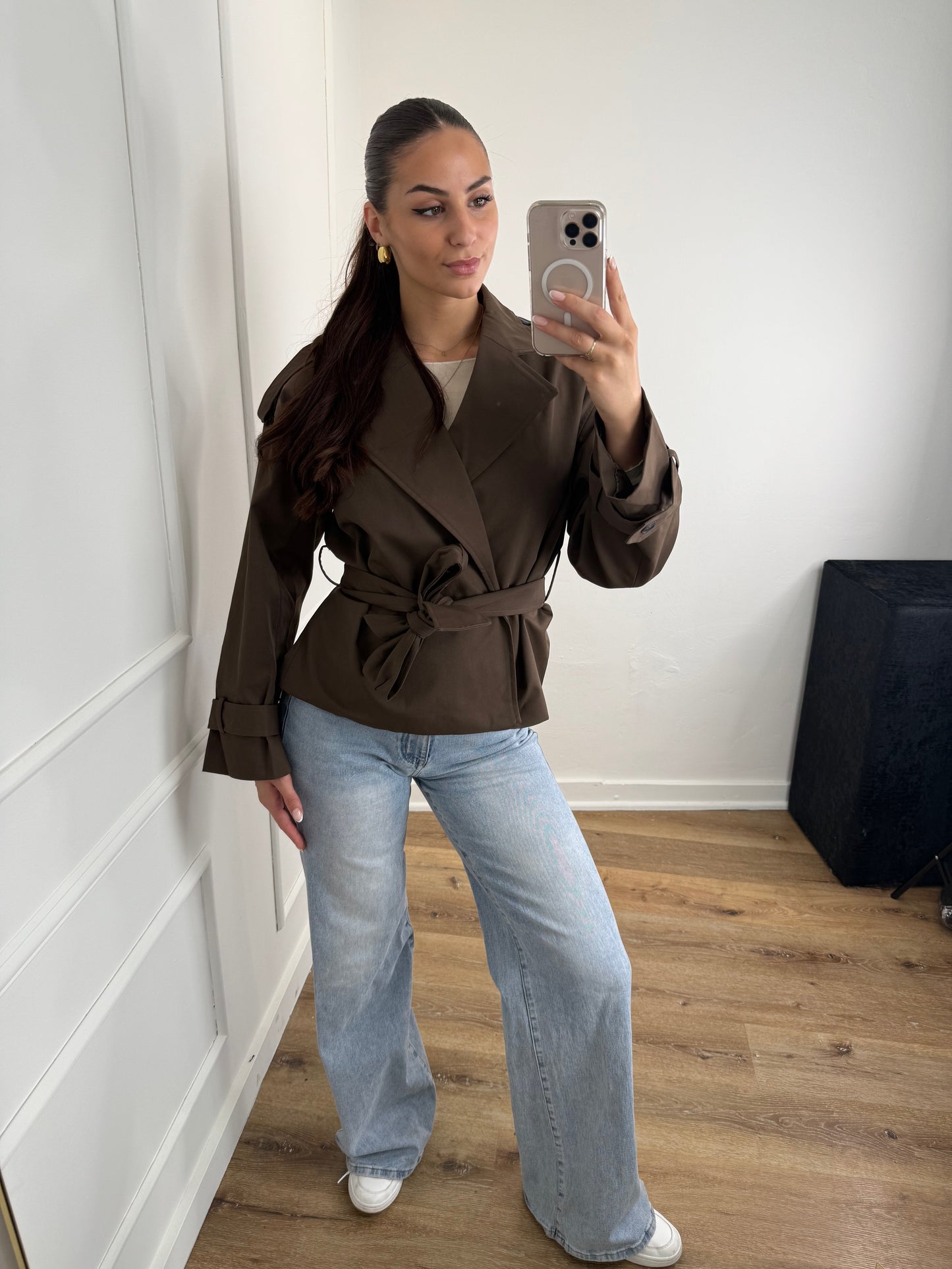 Liv Trenchcoat Donkerbruin