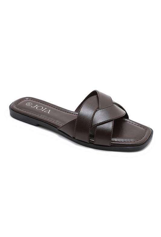 Gaby slipper bruin