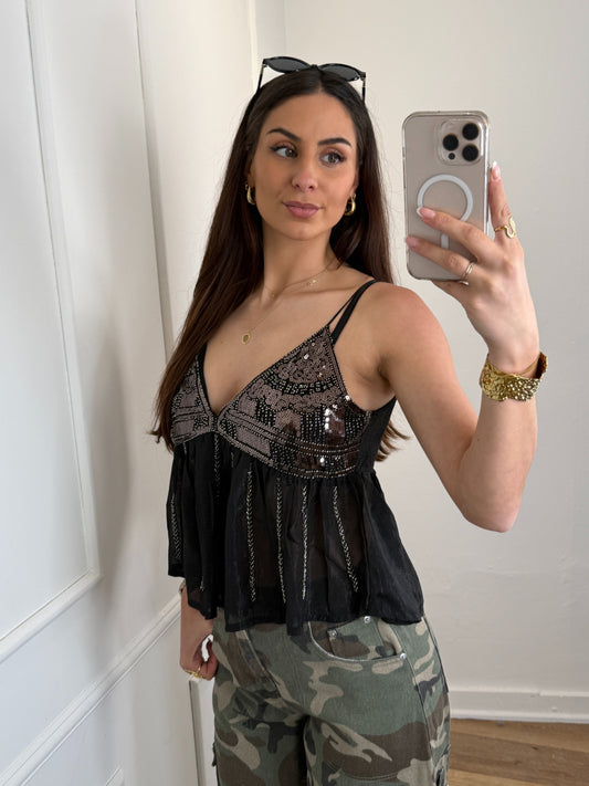 Lian top zwart