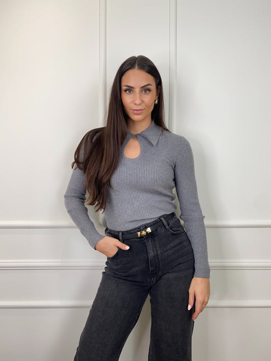 ESTHER LONG SLEEVE GREY