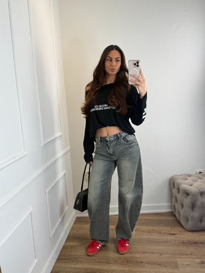 Beau barrel Jeans Washed Blue