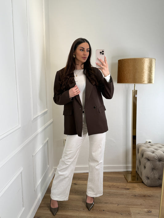 Sofia blazer - bruin