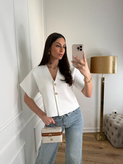 Dounia top - wit