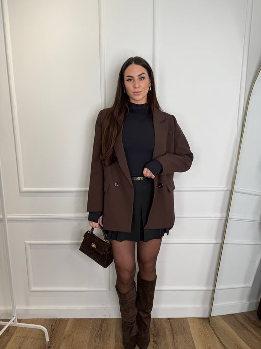 Oversized blazer - bruin