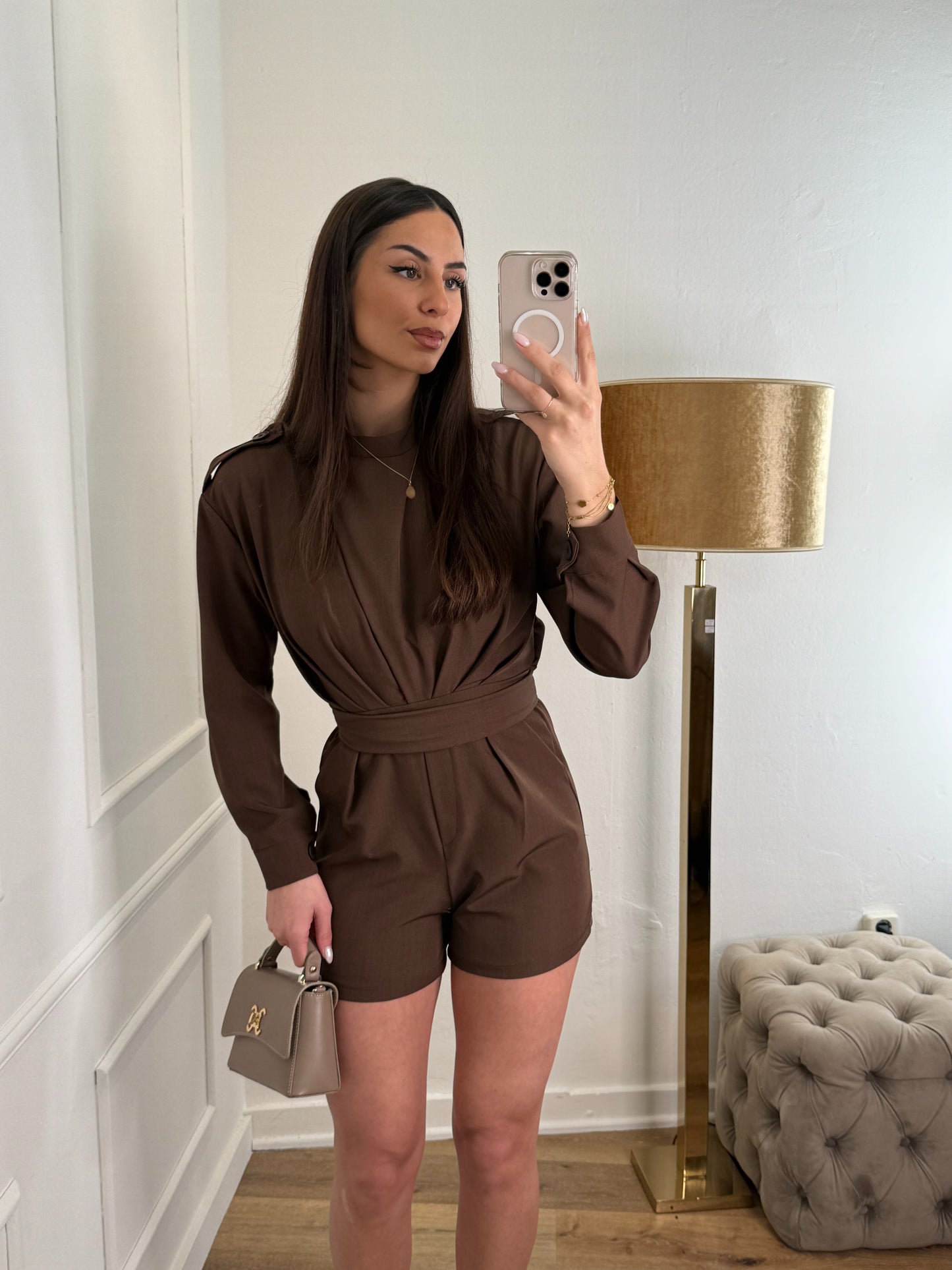 Tess jumpsuit bruin