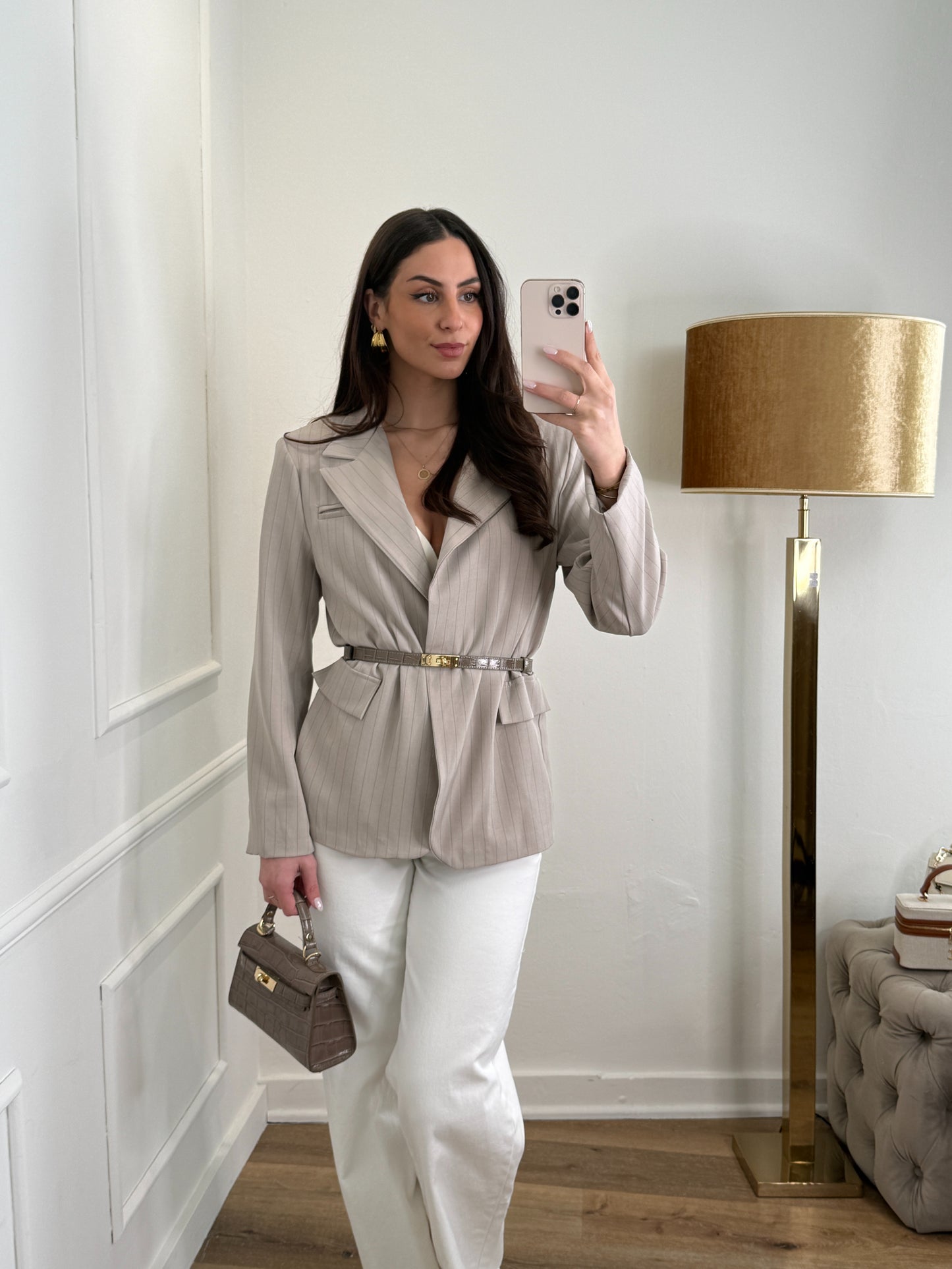 3 ways blazer - taupe