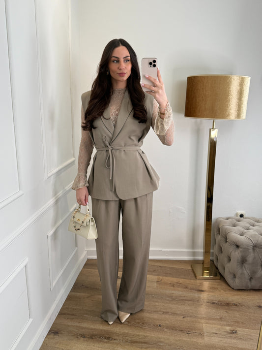 Senna pantalon - taupe