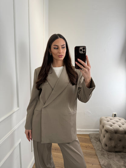 Senna oversized blazer - taupe