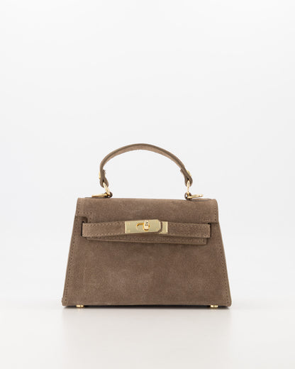 Grace Tas - suede taupe