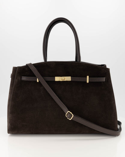 Braga Tas Donkerbruin Suede