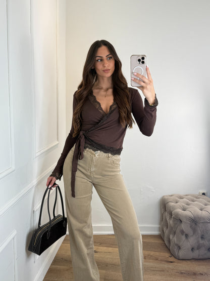 Freya jeans taupe extra tall