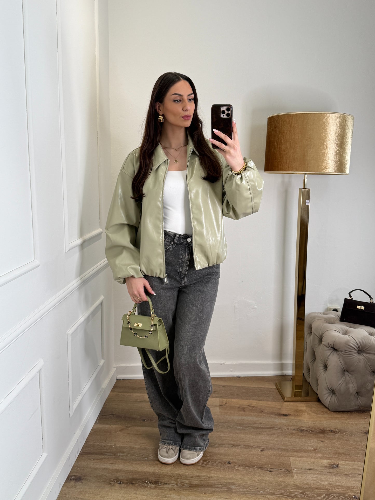 Shady bomber jacket - groen