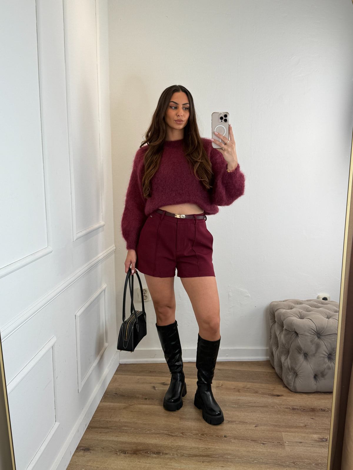 Hedy Trui Bordeaux