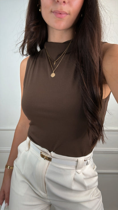 May Halter Top - Bruin
