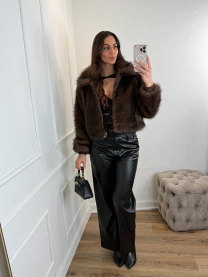 Jules Snake Print Broek Zwart