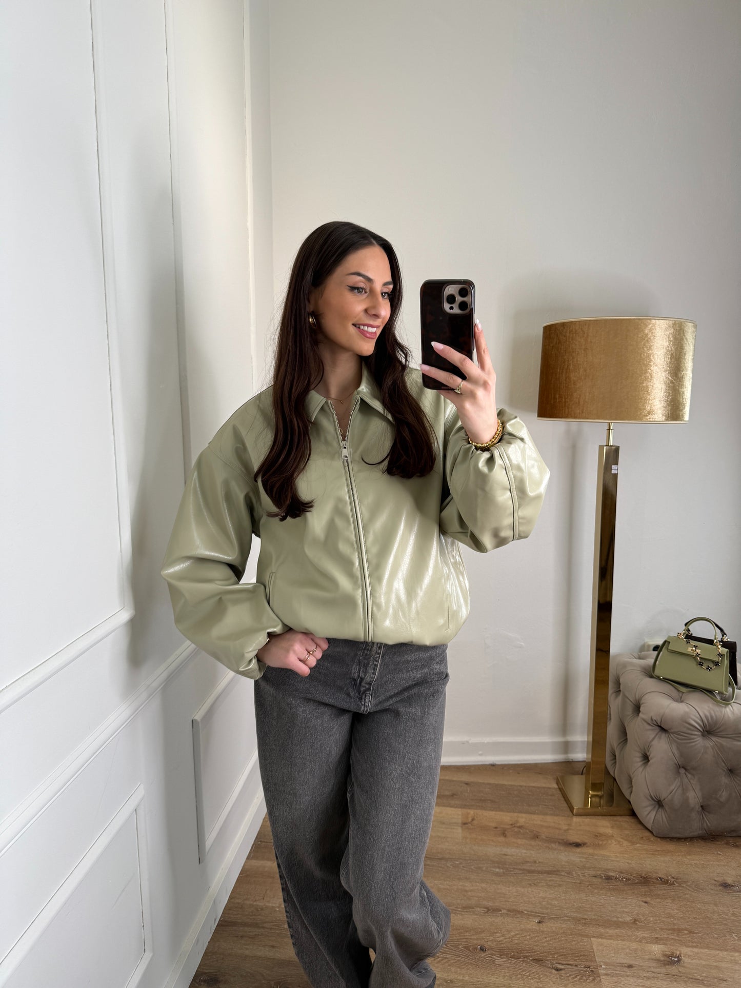 Shady bomber jacket - groen