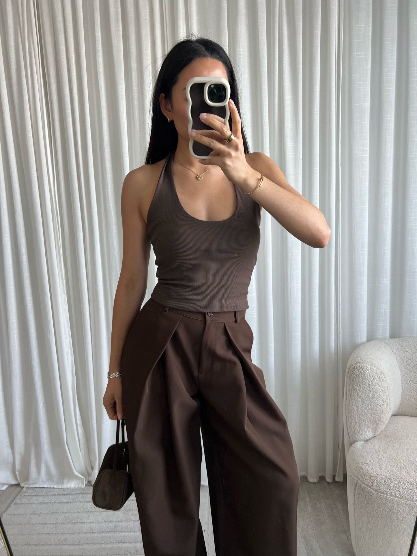 Ariana top bruin