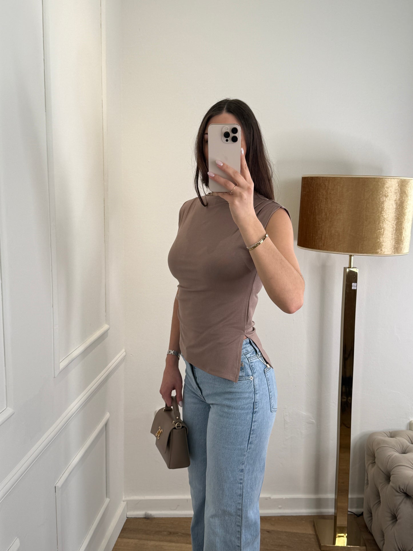 Lotty top taupe