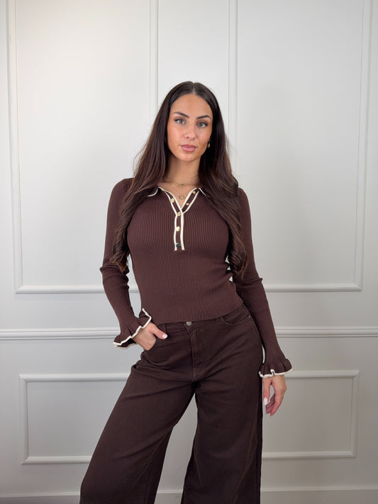 Elena top bruin