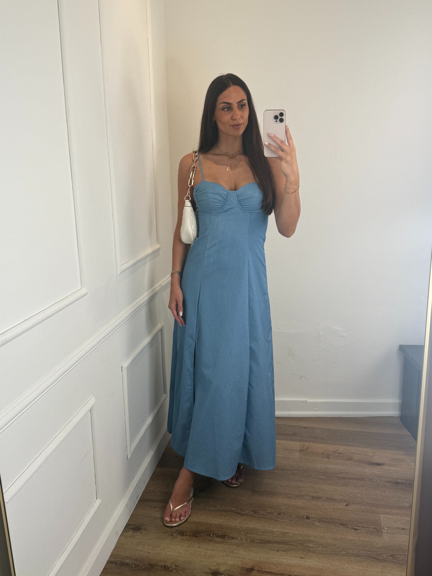 Elara Dress Denim