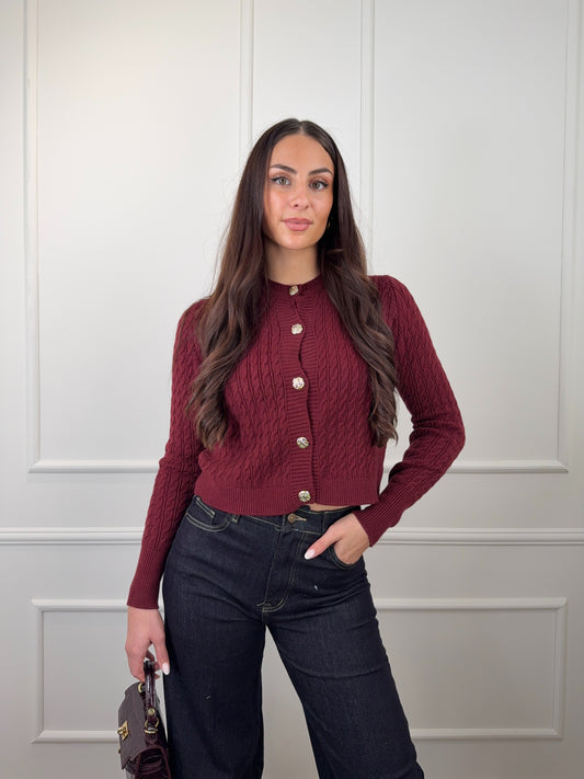Mia vest bordeaux