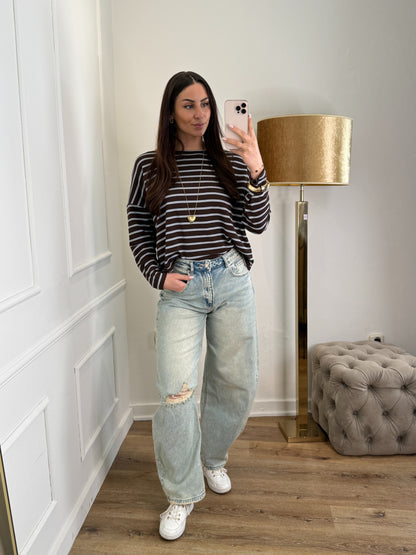 Olivia jeans barrel ripped