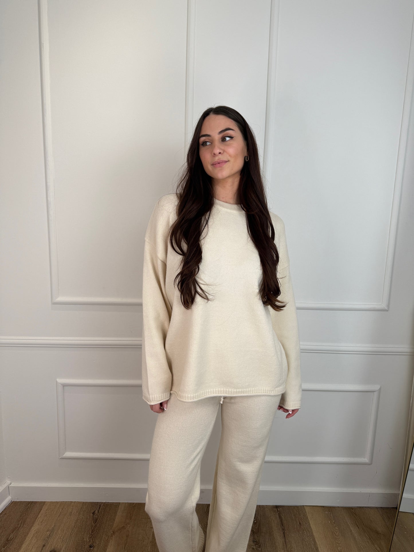 Luna knit trui beige