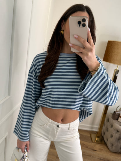 Katy long sleeve blauw