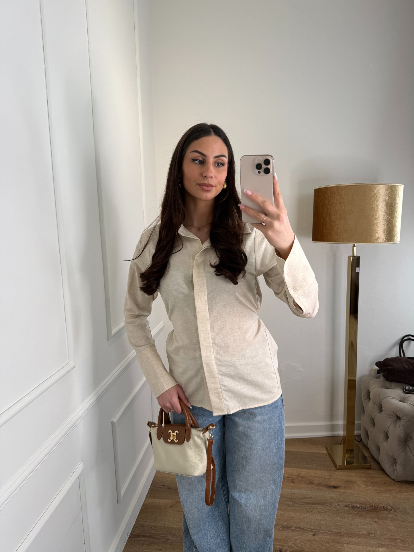 Waist Blouse - beige