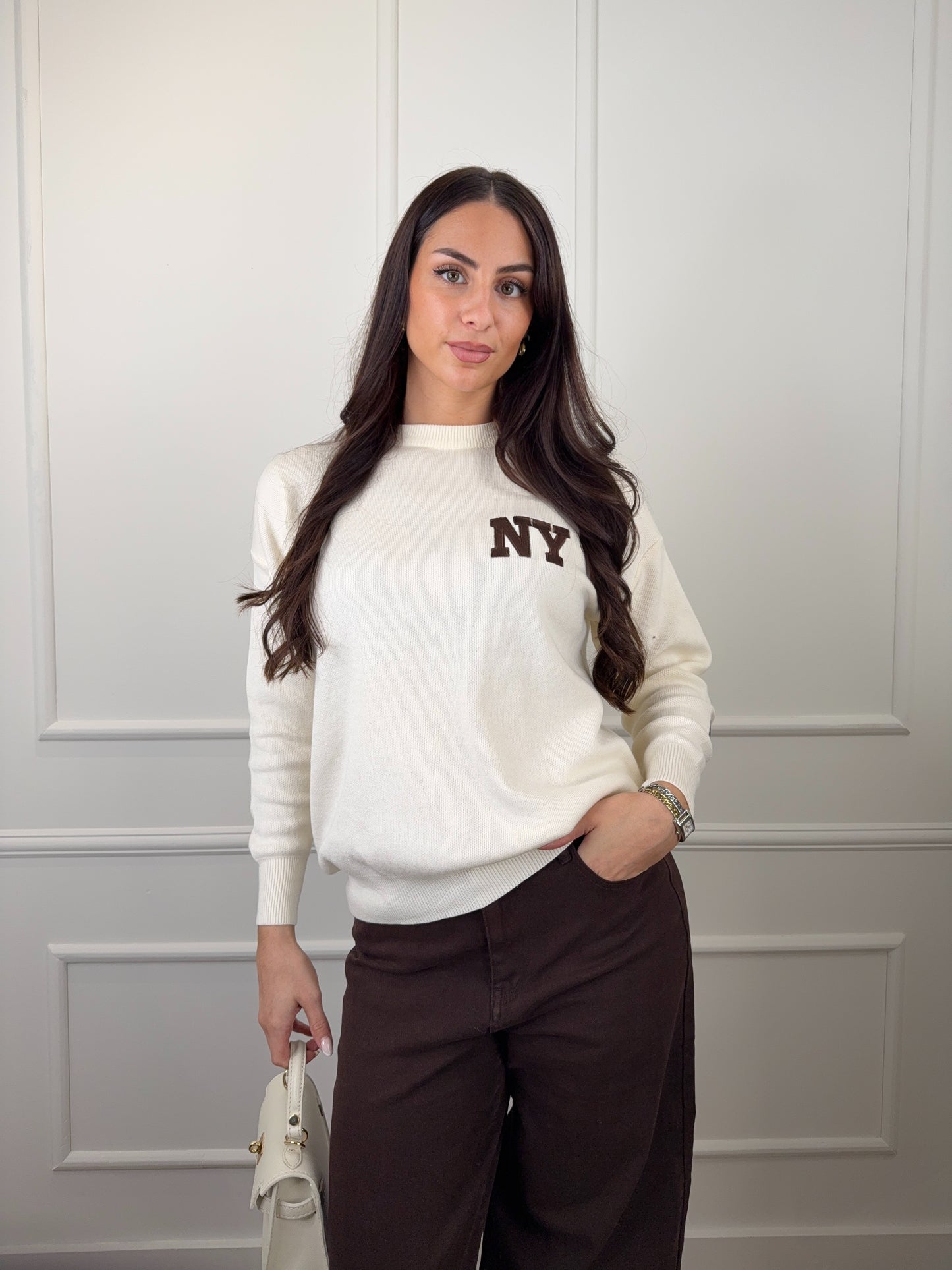 NYC trui beige