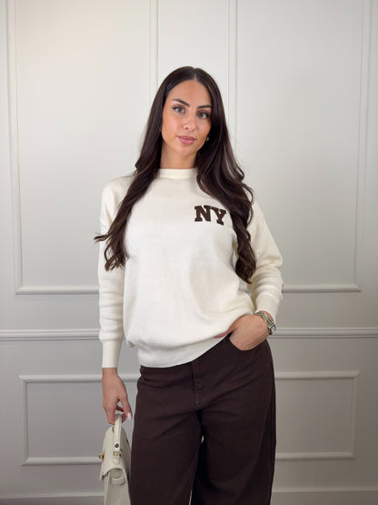 NYC trui beige