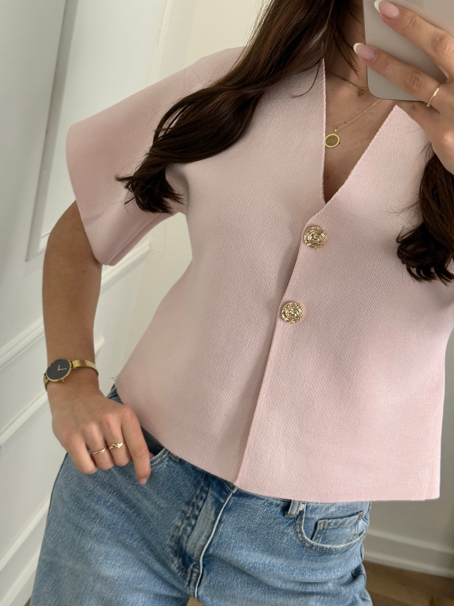 Dounia top - roze