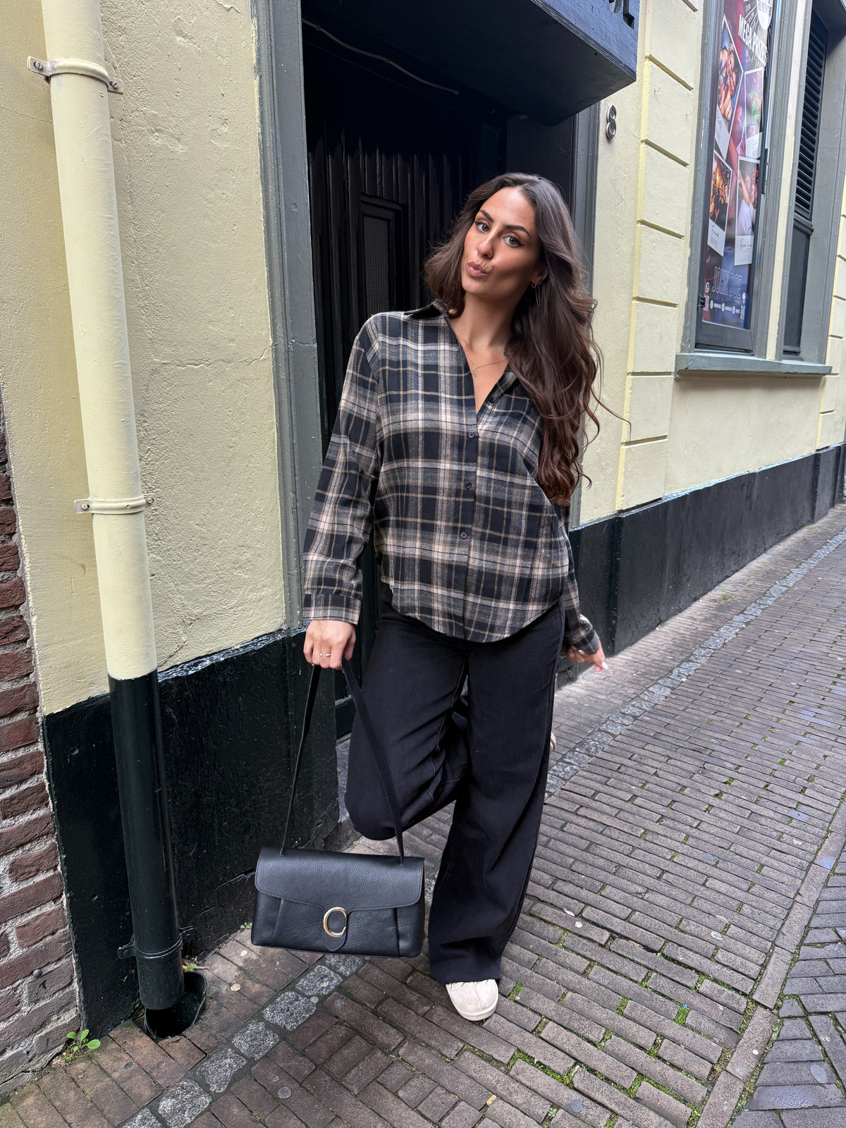 Lena Ruiten Blouse Bruin