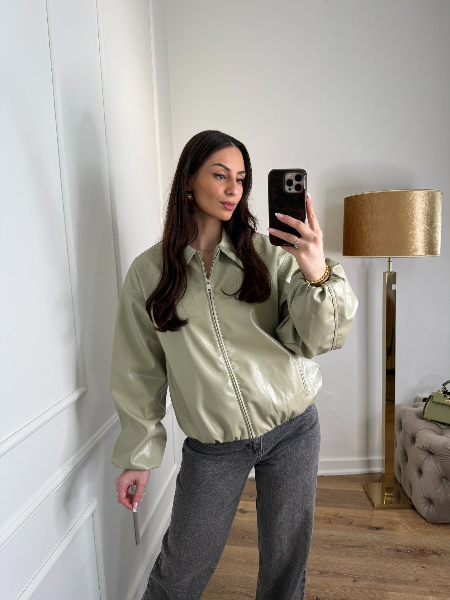 Shady bomber jacket - groen