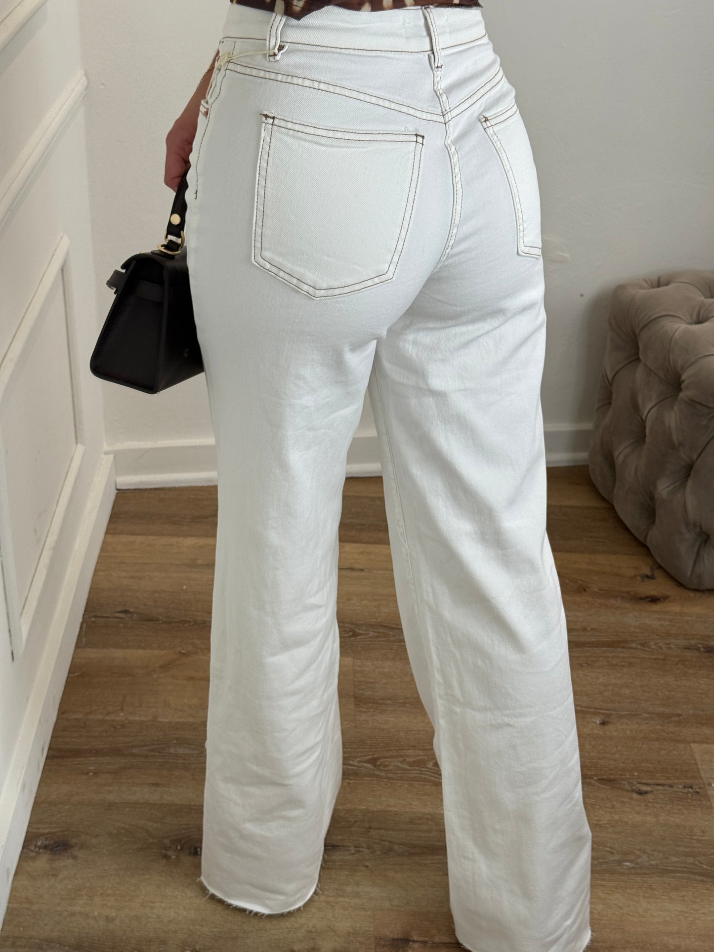 Everly Jeans Wit