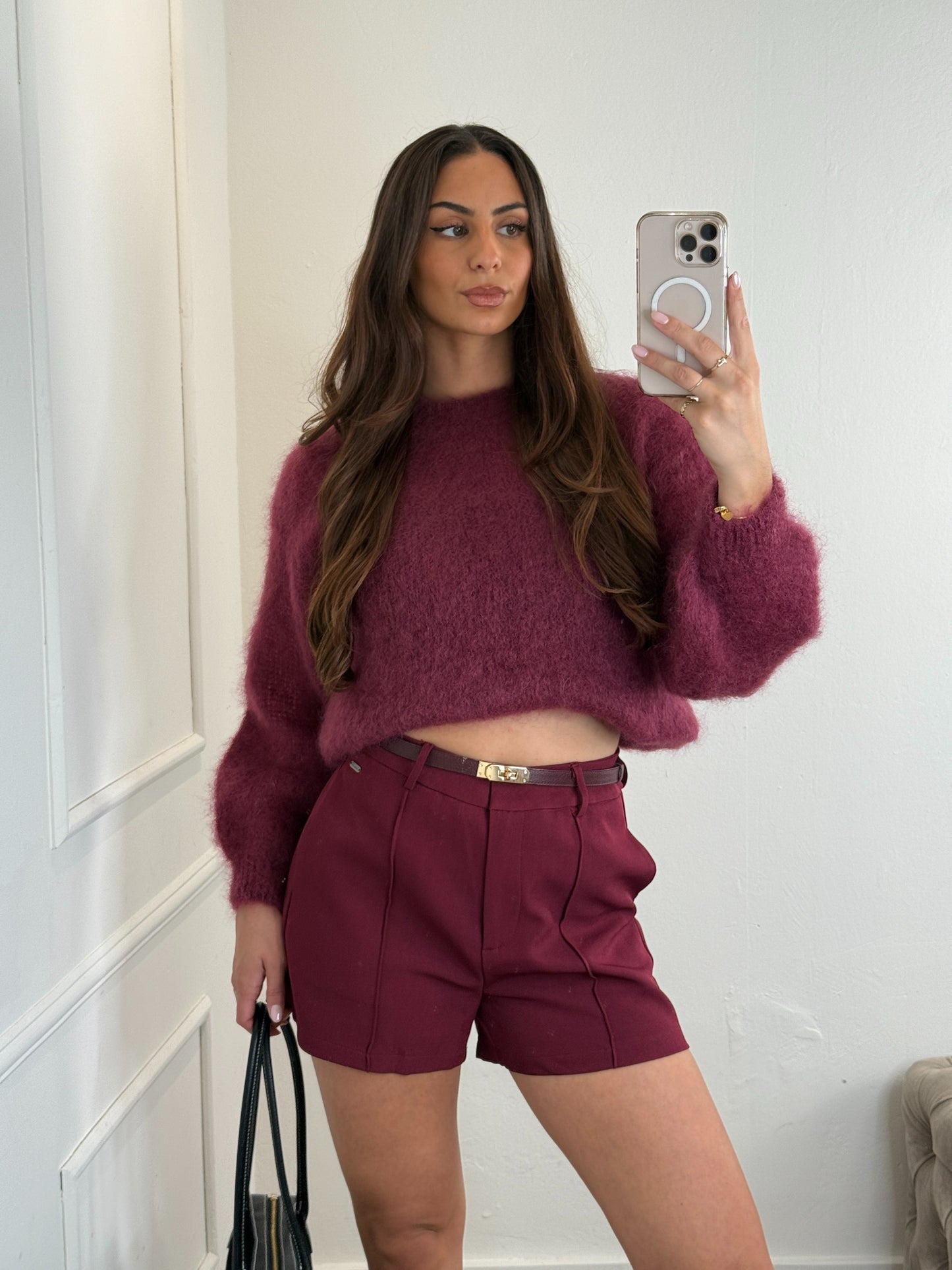 Piper Short Bordeaux