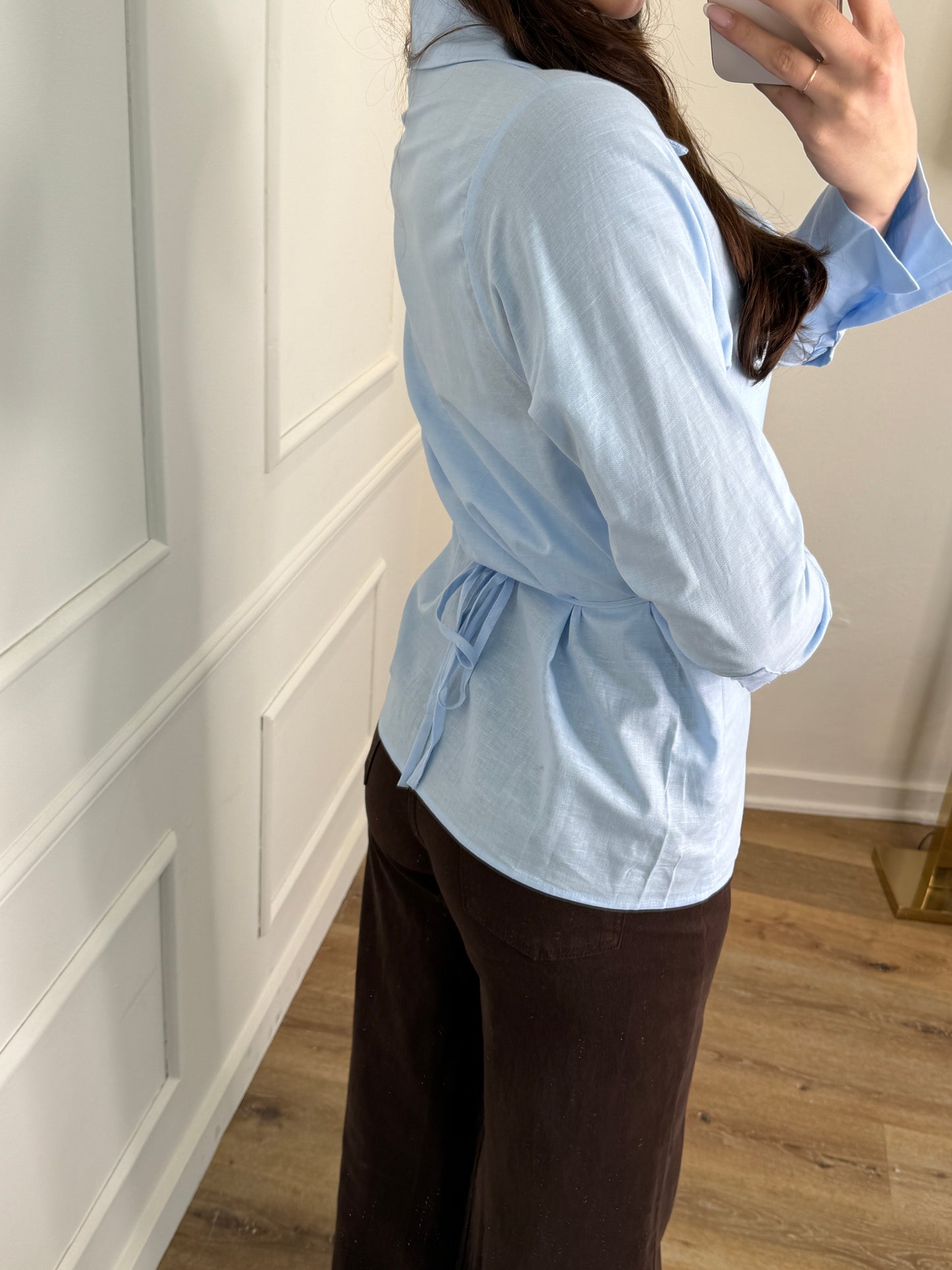 Waist Blouse - blauw